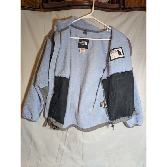 The North Face Denali Fleece Polartec Full Zip Jacket Light Blue Gray Youth M/L* - Picture 6 of 9